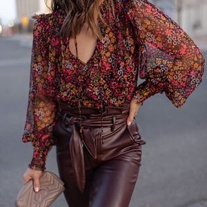 Free People floral blouse